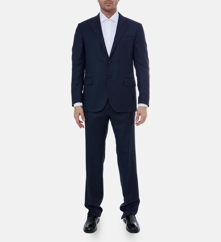Virgin Wool Tailored-fit Suit