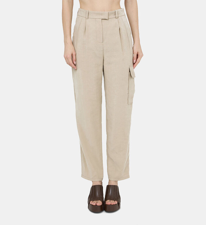 Ba and Sh Loik Straight Trousers, Model View