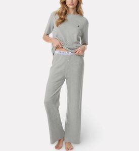 Polo by Ralph Lauren Logo Elastic Waistband Short-sleeve Set, Model View