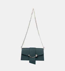 Mini Crescent Leather Crossbody Bag
