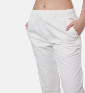 Samsoe Relaxed Fit Side Pockets Pants, White, M, Model View