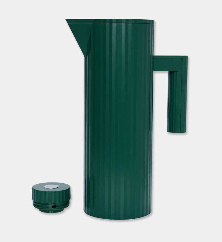 Alessi Plisse Jug Vacuum Glass, Green, Packshot View