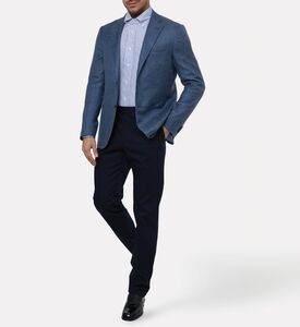 Corneliani Button-down Striped Cotton Shirt, Model View