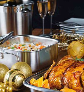 كسرولة مربعة ثلاثية الطبقات - 28.8 × 37.6 × 16.9 سم