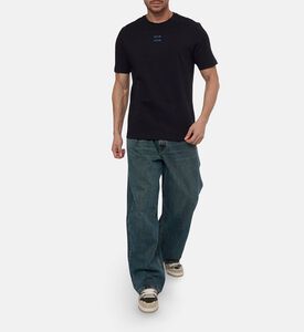 Samsoe Sacards Logo-embroidery Crewneck T-shirt, Model View