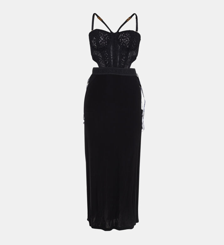 Lace Corset Midi Dress