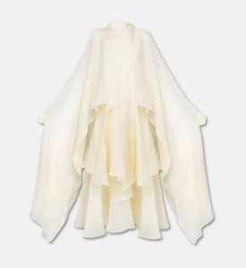 Poca and Poca Cape-style Sleeves Tiered Mini Dress, Packshot View