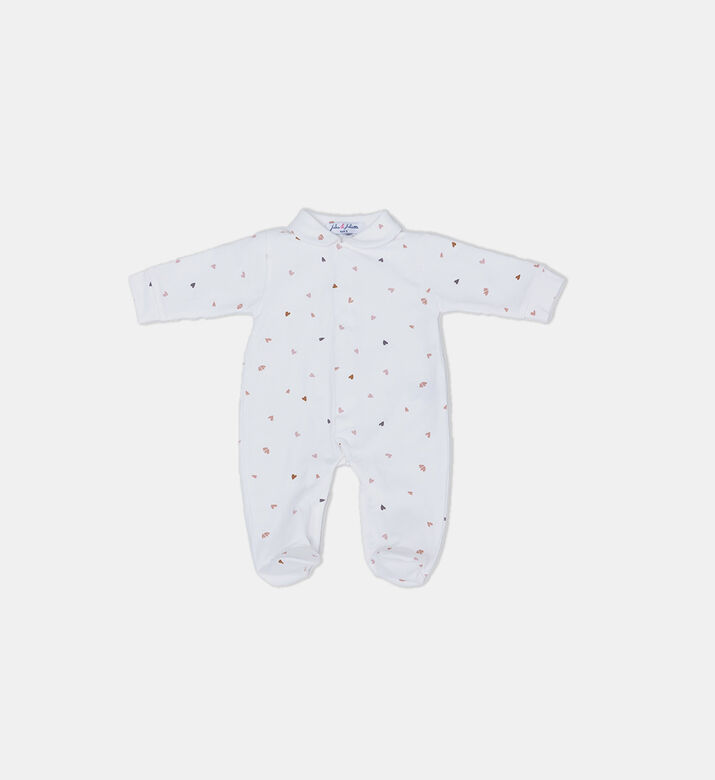 All-over Heart-print Romper