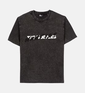 The Kooples Screen Print Short Sleeve Cotton T-shirt, Packshot View