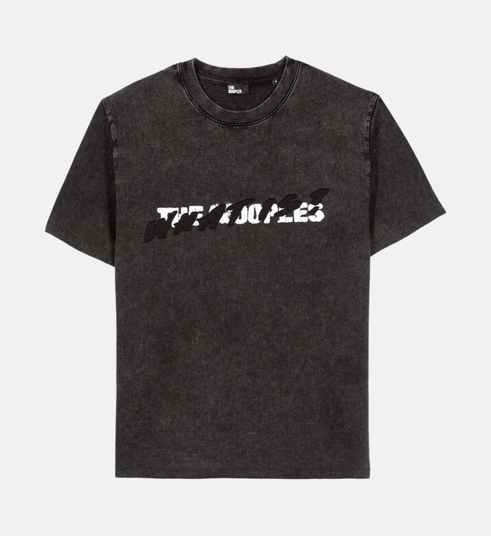 The Kooples Screen Print Short Sleeve Cotton T-shirt, Packshot View