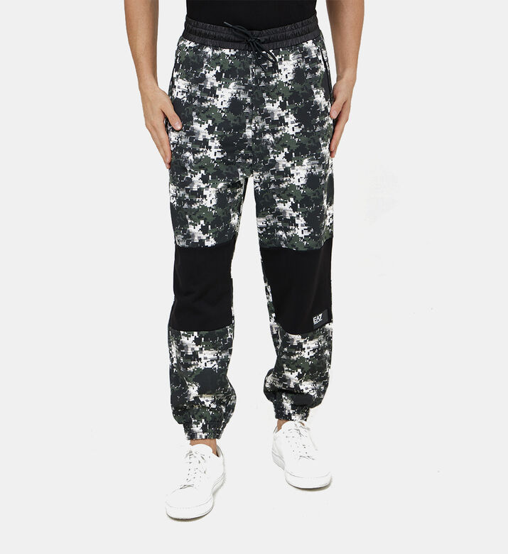 بنطال قطن مطبوع بالكامل