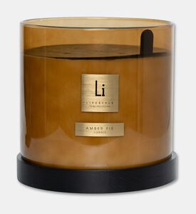 Life Style Home Amber Fie Xxl Luxury Amber Glass Candle, Packshot View