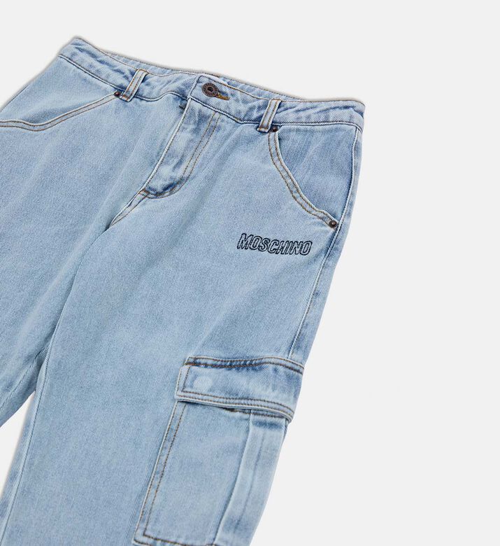 Moschino BKT Embroidered Cargo Trousers, Packshot View Moschino BKT Embroidered Cargo Trousers, Packshot View