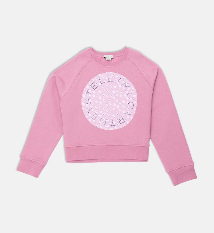 Circular Floral-print Sweatshirt