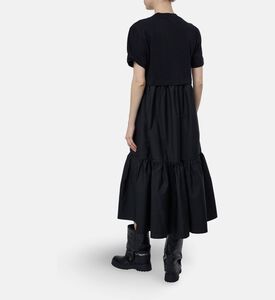 Patou Mixed-media Midi Dress, Model View