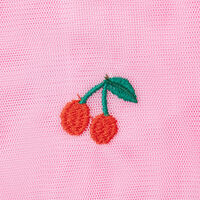 Embroidered Cherry Flared Dress