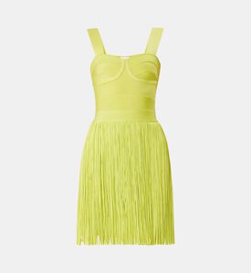 Bustier Fringe Bandage Mini Dress