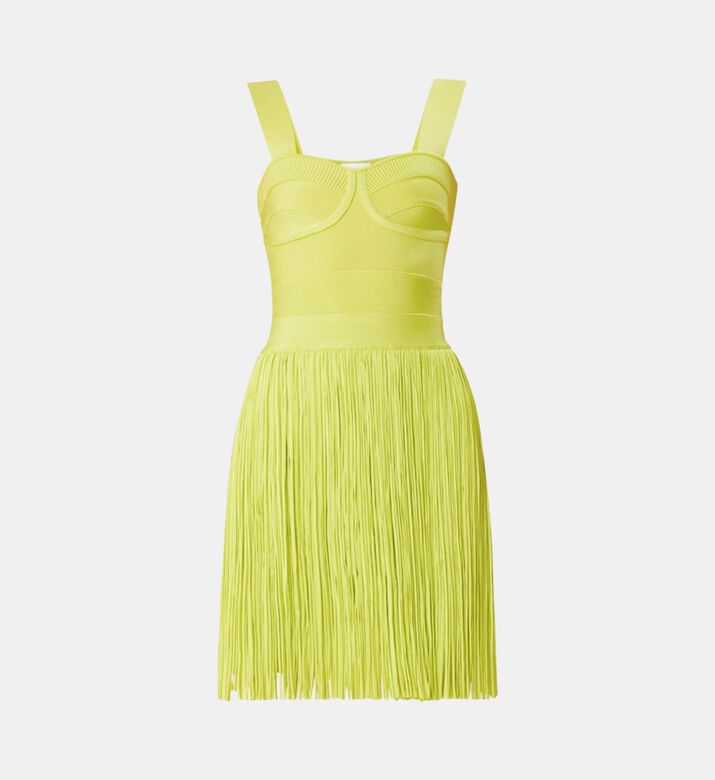 Bustier Fringe Bandage Mini Dress