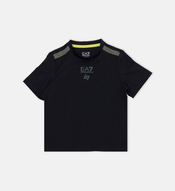 Mesh Panels Logo-print T-shirt