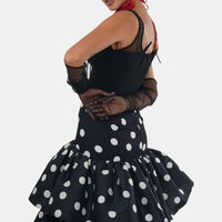 Polka Dots Puffy Midi Dress