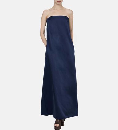 Satin Sleeveless Maxi Dress