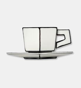 Serax Black-n-white Cup Saucer, Packshot View