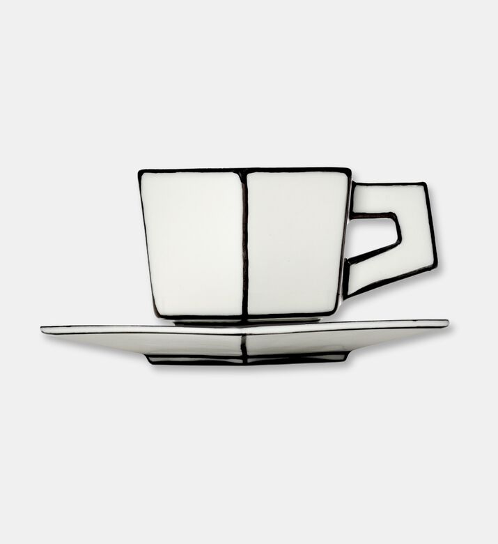Serax Black-n-white Cup Saucer, Packshot View