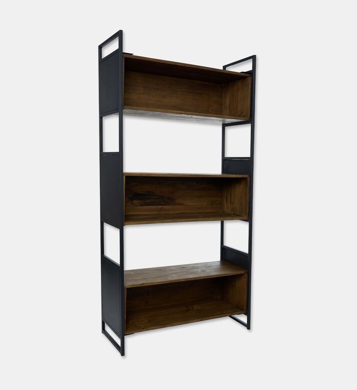 Home Deco and More Judy Pine Wood Half Shelf, Packshot View