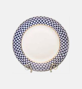 Cobalt Net European Round Dish