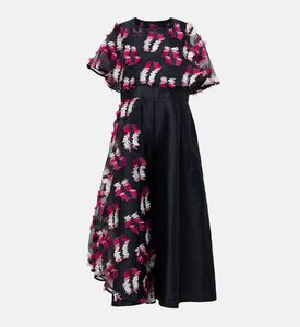 جمبسوت ببنطال كولوت مزين بأزهار السرخس