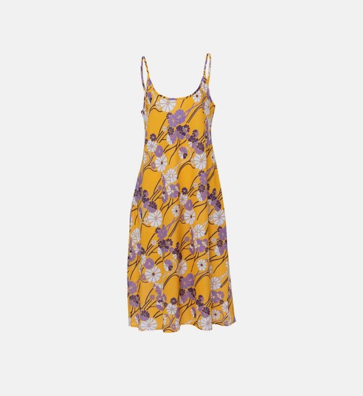 Edo Kiku Cotton Floral-print Slip Dress