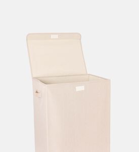 سلة غسيل قماشية بإطار معدني