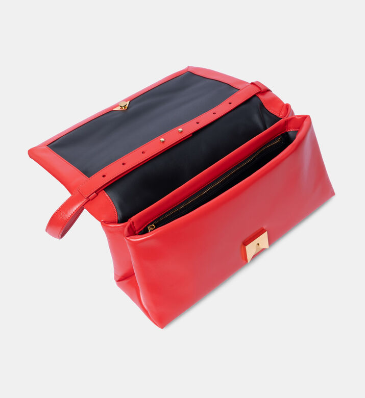 حقيبة جلدية مبطنة من بريزما