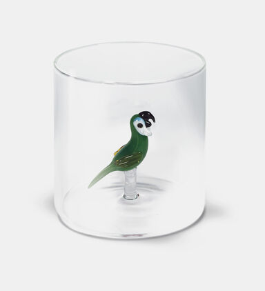 Parrot Borosilicate Glass Tumbler