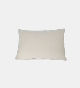 Home Deco and More Thodo Cotton Rectangular Filled And Vaccumed Cushion, Beige, Packshot View