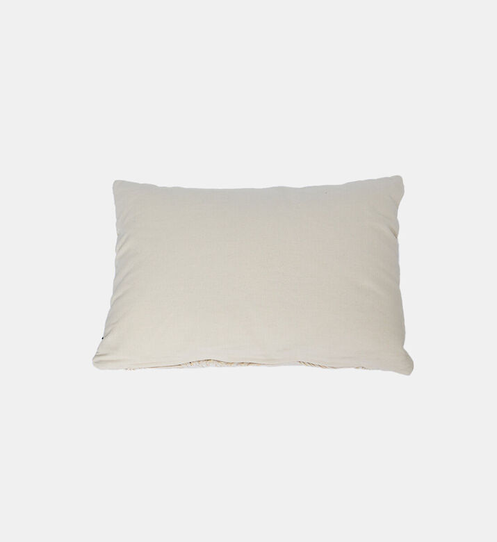 Home Deco and More Thodo Cotton Rectangular Filled And Vaccumed Cushion, Beige, Packshot View