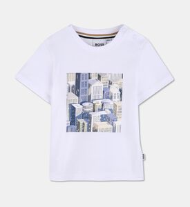 Boss Graphic Jersey Crewneck T-shirt, White, 18m, Packshot View