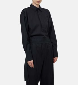 Plan C Button Closure Long-sleeve Shirt, Model View