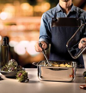 كسرولة مربعة ثلاثية الطبقات - 28.8 × 37.6 × 16.9 سم