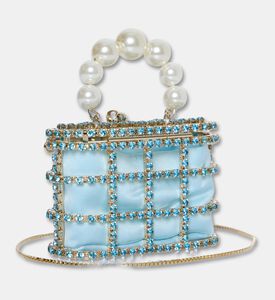 Rosantica Holli Pocket Crystal-embellished Charm, Light-blue, Packshot View
