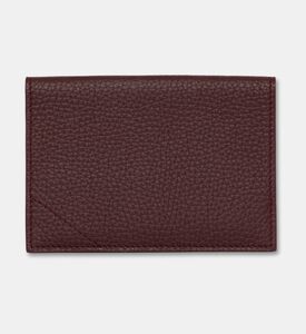 Camille Fournet Pebbled Leather Passport Holder, Burgundy, Packshot View