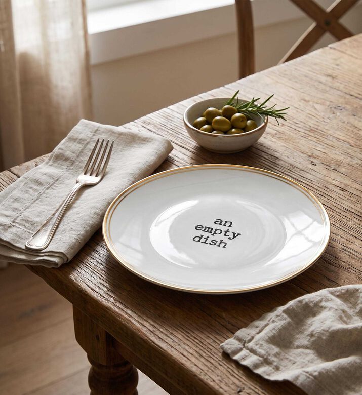 Bitossi An Empty Dish Design Porcelain Plate, An-empty-dish, 22-cm, Model View