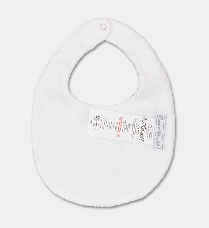 Tartine et Chocolat Baby Boy Feuillage Cornflower Bib, Green, Packshot View