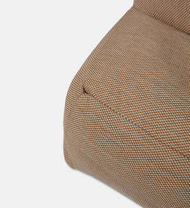 Home Deco and More Nirvana Quick-dry Fabric Corner Chair, Orange, Packshot View