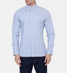 قميص بمربعات بقصة مفصلة