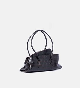 La Passeggiata Small Crocodile-printed Top Handle Bag La Passeggiata Small Crocodile-printed Top Handle Bag