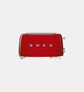 Smeg 50s Style 4-slice Toaster, Red, Packshot View