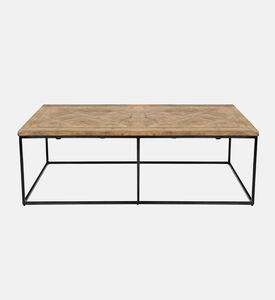 طاولة القهوة بارق بأرجل أنبوبية مربعة