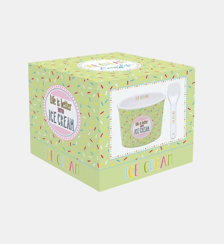 Graphic Design Round-shape Ice Cream Bowl