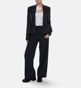 Christopher Esber Ribbed Cut-out Tank Top, Model View